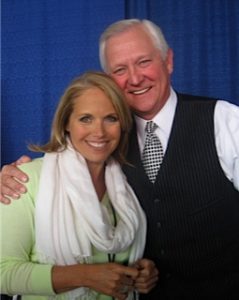 Great journalists attract one another: Don Shelby with Katie Couric.