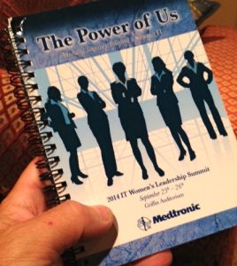 A Medtronic treasure: this notebook is filled with "Thank You" messages about Goodness, and the Seven Fs.
