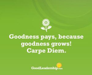 Goodness Pledge Spark - Goodness pays because goodness grows
