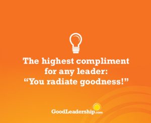 Goodness Pledge Spark - The highest compliment for any leader