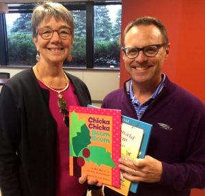 My friend Jean Johnson is the captain of the book drive. She visited me at our offices in Edina for a donation.