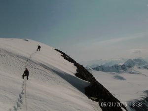 Katie and her friends went on a mountaineering trip to Alaska - next year, Mt. Rainier!
