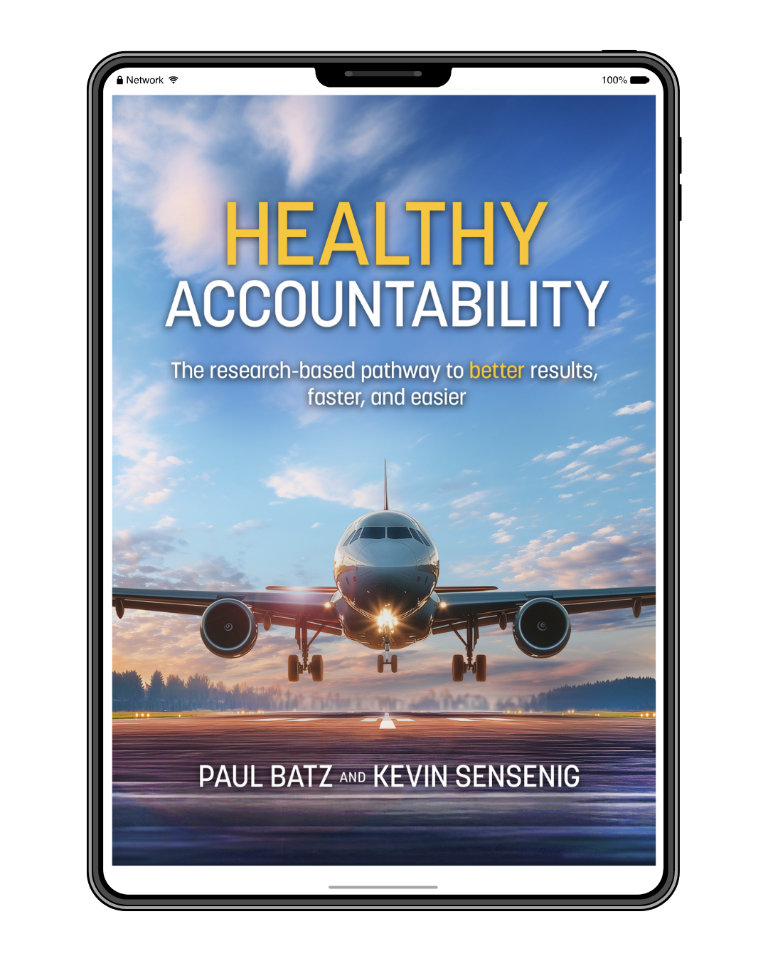 Healthy Accountability book displaying on iPad